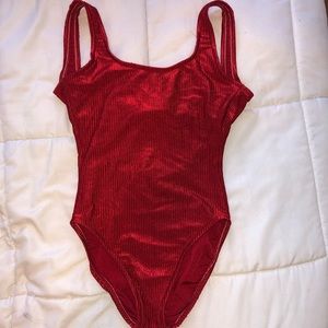 Red One-piece Swimsuit
